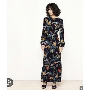 Maje Rousseau Baroque-print Dress M/L Size 3